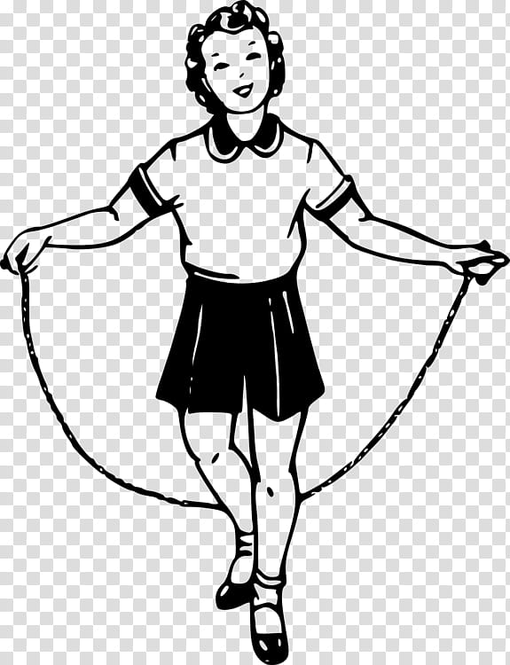 Book Drawing, Jump Ropes, Jumping, Line Art, Blackandwhite, Coloring Book transparent background PNG clipart