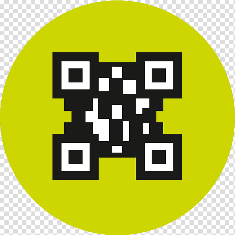 Qr Code, Scanner, Barcode, Yellow, Logo, Circle, Symbol, Square transparent background PNG clipart