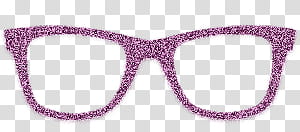 purple labeled eyeglasses transparent background PNG clipart