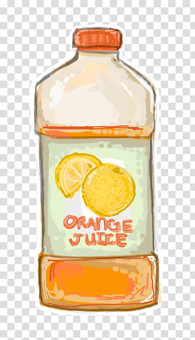 Water Bottle Drawing, Orange Drink, Juice, Orange Juice, Line Art, Painting, Lemon, Watercolor Painting transparent background PNG clipart