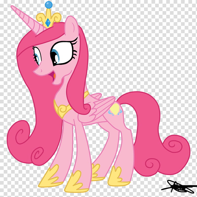 Princess Cadence Version Pinkie Pie, pink unicorn illustration transparent background PNG clipart