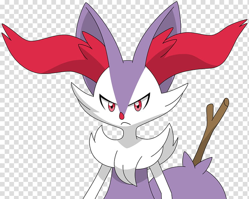 Shiny angry Braixen transparent background PNG clipart