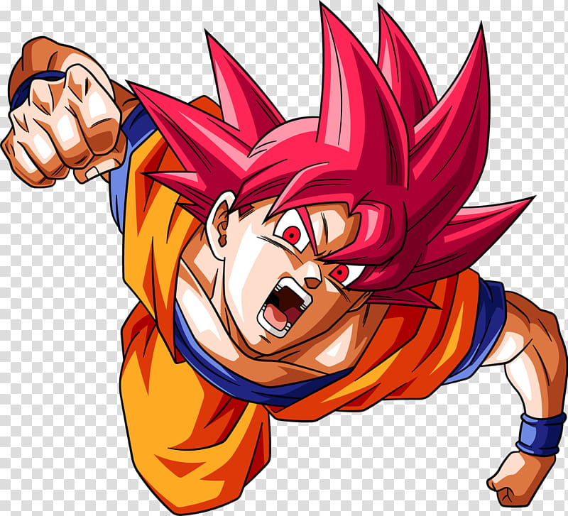 Goku Super Saiyan God PNG Image