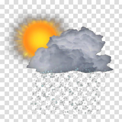 WSI Weather Icons As Seen on TV, Sun_Rain_Shower transparent background PNG clipart