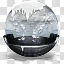 Sphere   , snow waterglobe decor transparent background PNG clipart