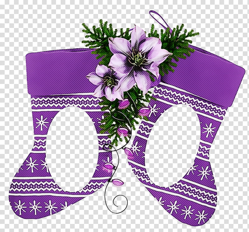 Christmas ing Christmas Socks, Christmas ing, Purple, Violet, Lavender, Christmas Decoration, Plant, Interior Design transparent background PNG clipart