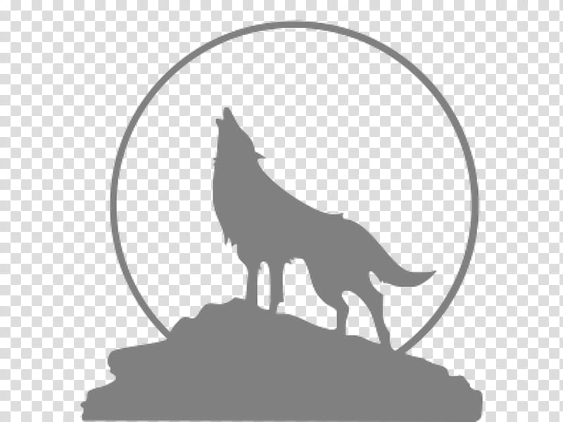 Cat And Dog, Wolf, Decal, Sticker, Wall Decal, Bumper Sticker, Full Moon, Silhouette transparent background PNG clipart