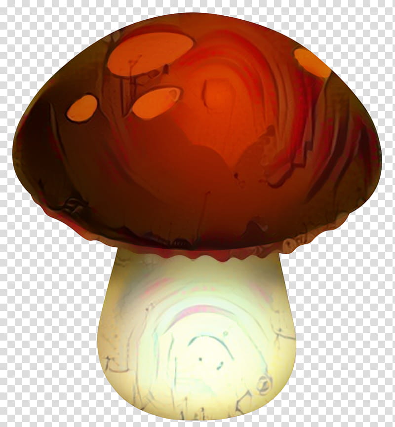 Mushroom, Lighting, Orange, Nightlight, Fungus transparent background PNG clipart