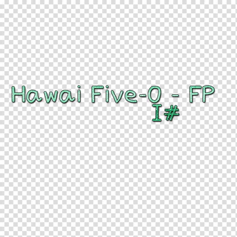 Hawai Five  FP Scris  transparent background PNG clipart