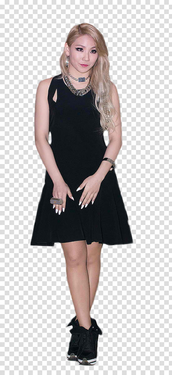 CL NE , NE CL with black dress transparent background PNG clipart