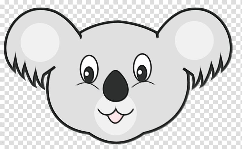 Koala, Bear, Baby Koala, Cuteness, Cartoon, Head, Snout, Nose transparent background PNG clipart