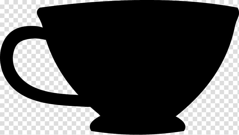 Coffee Cup Black, Mug, Black M, Drinkware, Tableware, Serveware, Teacup, Blackandwhite transparent background PNG clipart