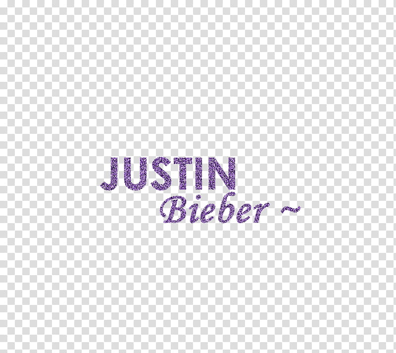 Texto Glitter JUSTIN BIEBE transparent background PNG clipart