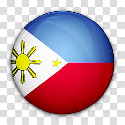 World Flag Icons, Philippine flag transparent background PNG clipart