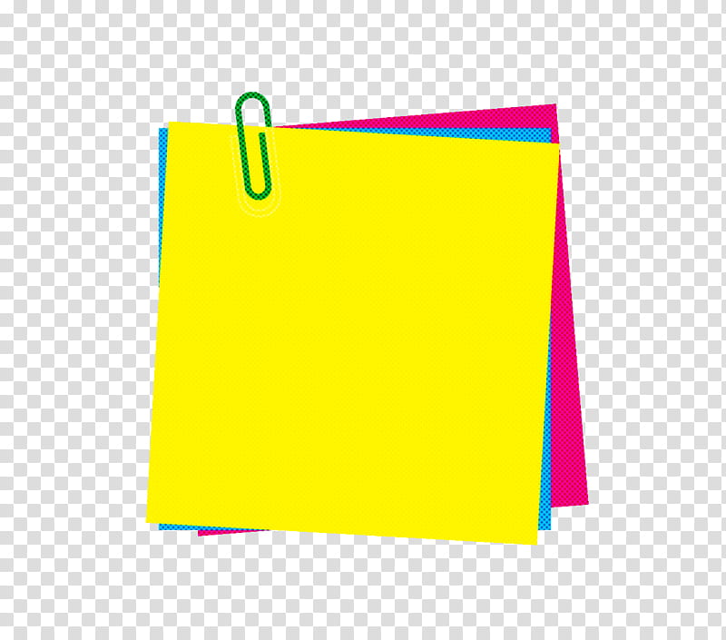 Post-it note, Yellow, Line, Rectangle, Paper Product, Postit Note transparent background PNG clipart