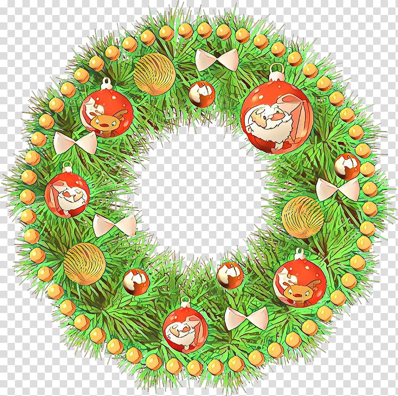 Christmas decoration, Wreath, Colorado Spruce, Oregon Pine, Plant, Circle, Grass, Interior Design, Fir transparent background PNG clipart