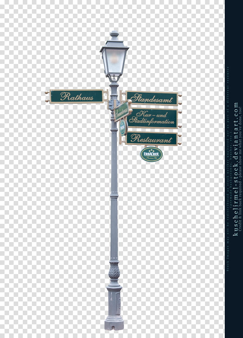 Lamp Post with Signs, gray post signage transparent background PNG clipart