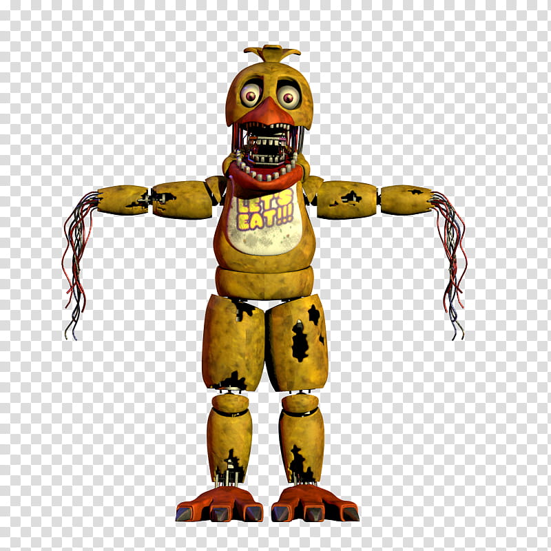 Withered Chica Thank You Render transparent background PNG clipart