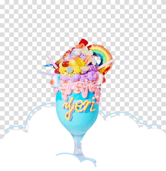 POWER UP , desert on blue footed cup illustration transparent background PNG clipart