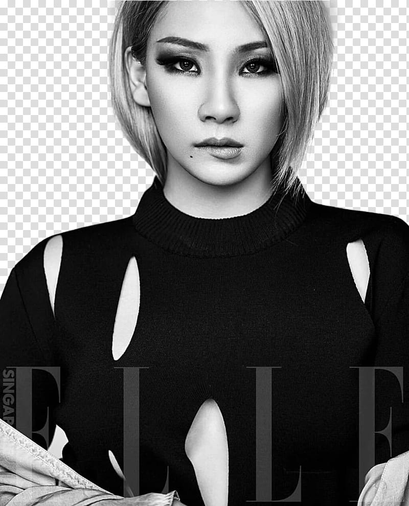 CL of NE, grayscale of Elle transparent background PNG clipart