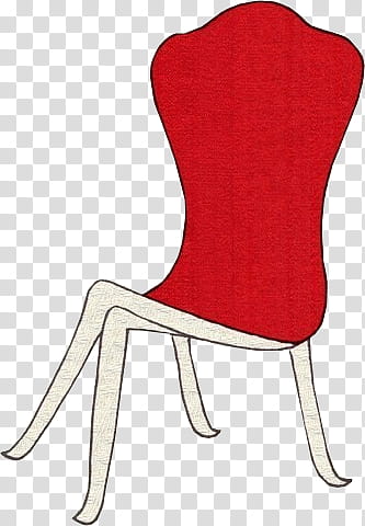 Colored Sofa, red and white armless chair art transparent background PNG clipart