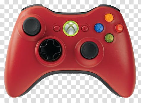 , red Microsoft Xbox  controller transparent background PNG clipart