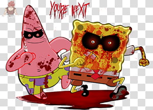 Slendybob y Patricio transparent background PNG clipart thumbnail