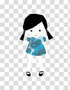 , girl wearing blue dress transparent background PNG clipart