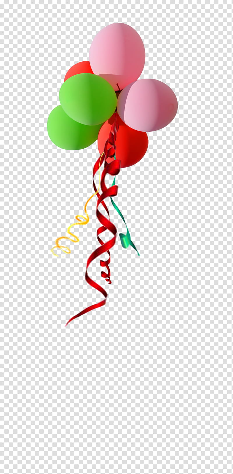 Ballon with Ribbons , assorted-color balloons transparent background PNG clipart