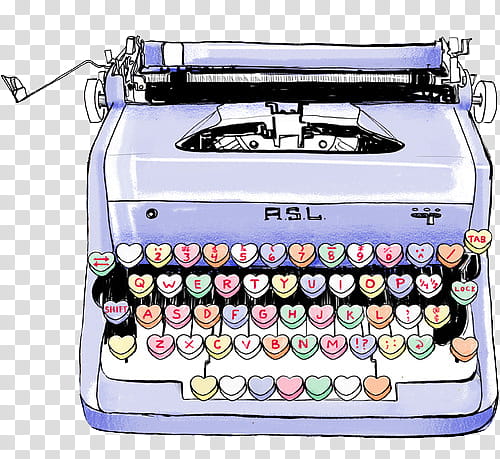 Overlays, gray typewriter illustration transparent background PNG clipart