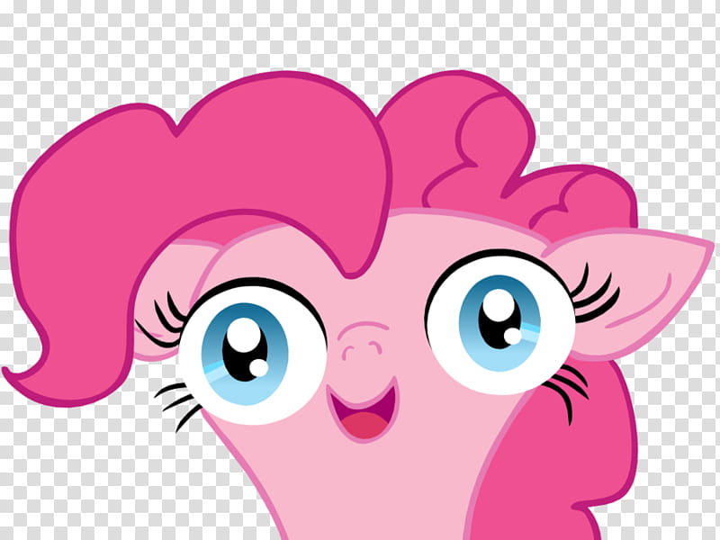 Excited Pinkie, pink haired anime cartoon character transparent background PNG clipart