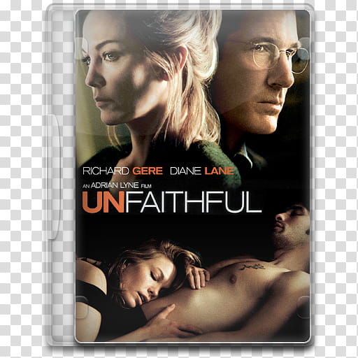 Movie Icon Mega , Unfaithful, Unfaithful DVD case transparent background PNG clipart