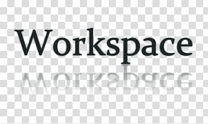black Text icon set, workspace, workspace text transparent background PNG clipart