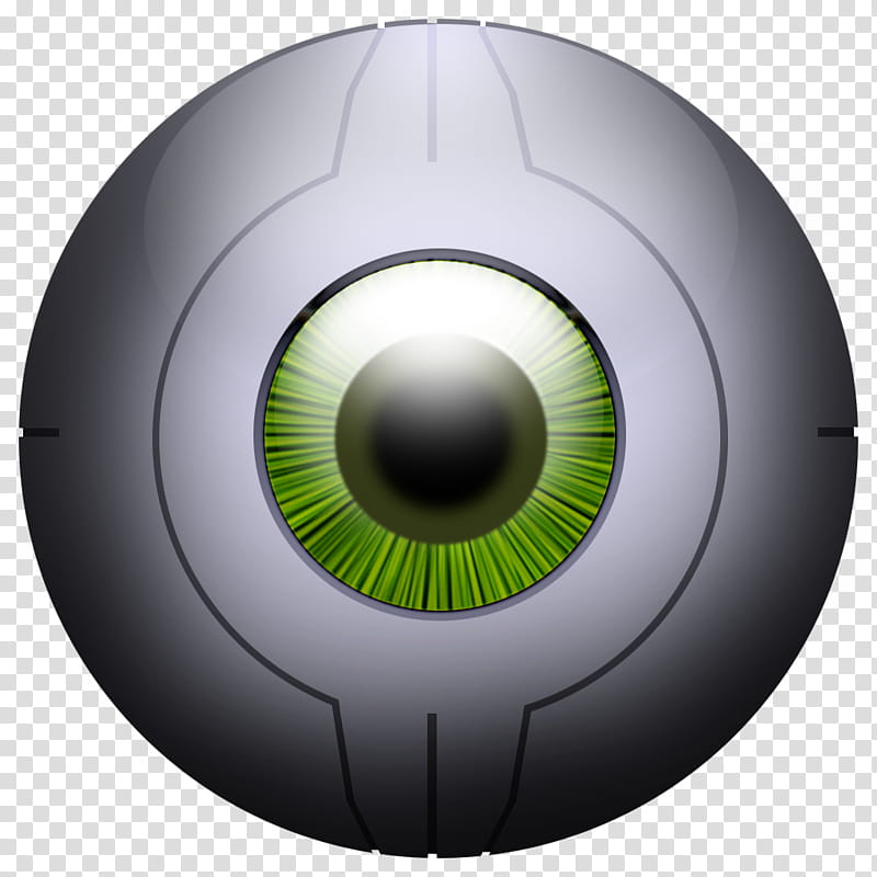 GLaDOS Icons, Glados_Ball_Zero, green and gray eye illustration transparent background PNG clipart