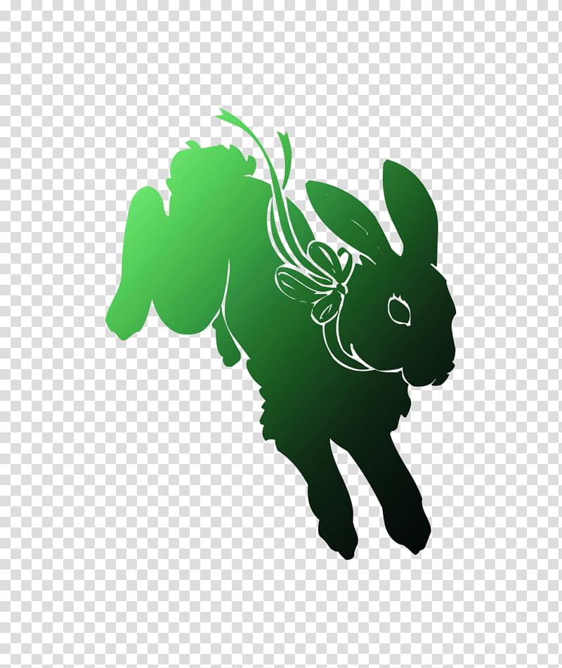 Rabbit, Logo, Sticker, Silhouette, Character, Computer, Green transparent background PNG clipart