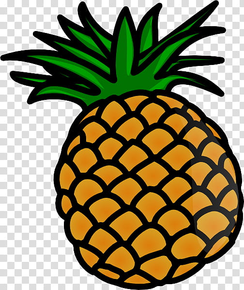 Pineapple, Ananas, Fruit, Yellow, Plant, Food, Poales transparent background PNG clipart