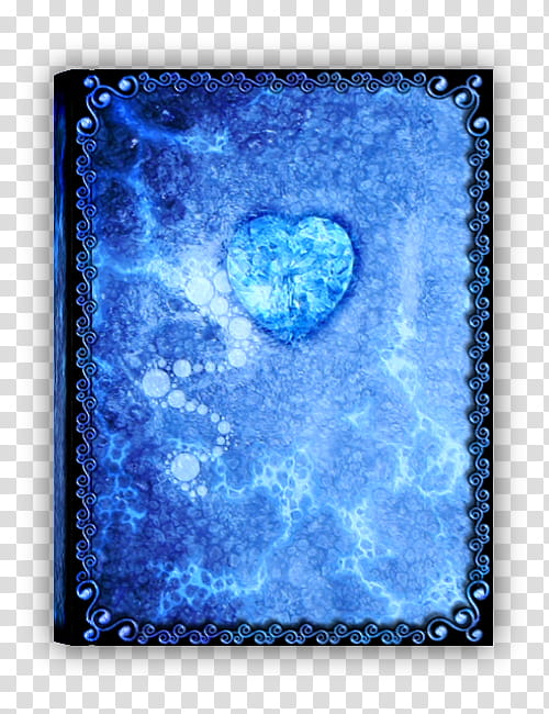 RPG Map Elements , blue heart illustration with black frame transparent background PNG clipart