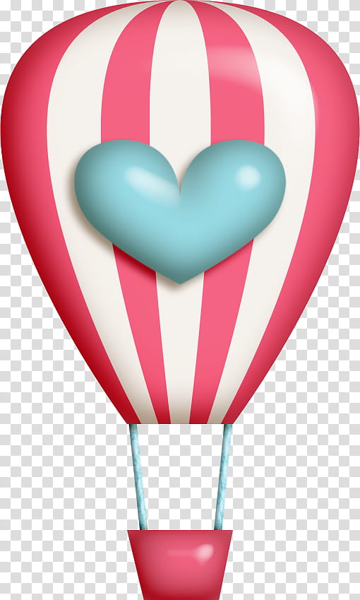 pink and white striped hot air balloon illustration transparent background PNG clipart