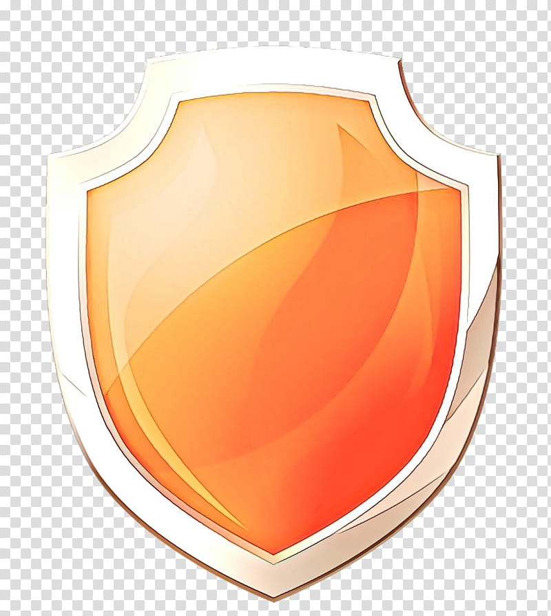 Orange, Cartoon, Shield, Peach, Sconce transparent background PNG clipart