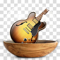 Sphere   the new variation, brown jazz guitar inside container illustration transparent background PNG clipart