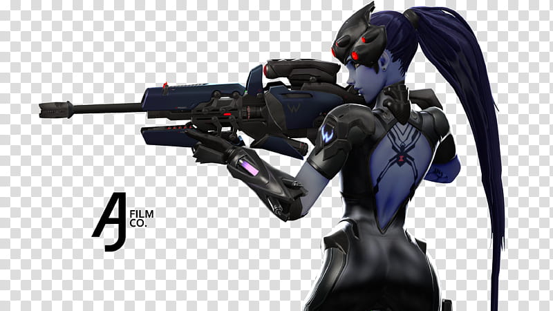 Overwatch Widowmaker in K SFM Sniper Backside transparent background PNG clipart