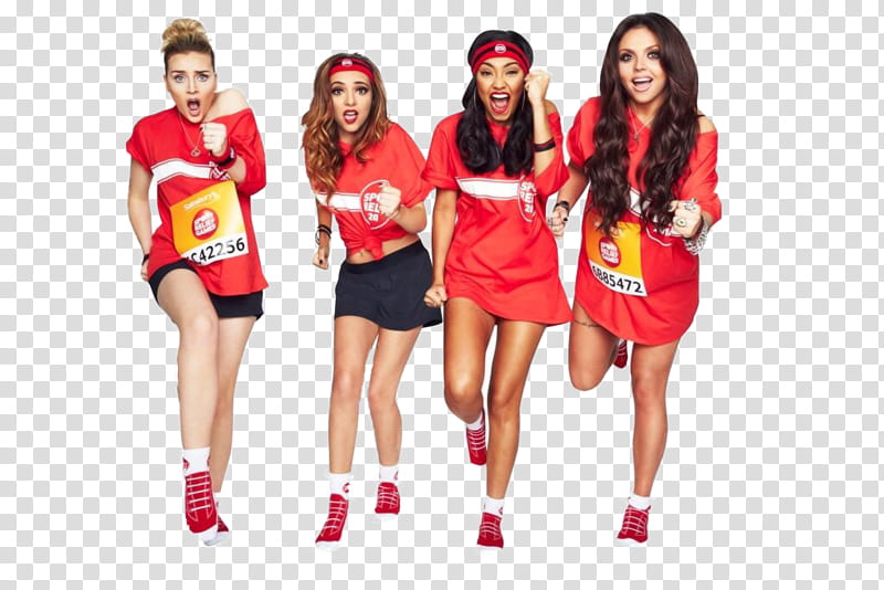 Little Mix, four women walking transparent background PNG clipart