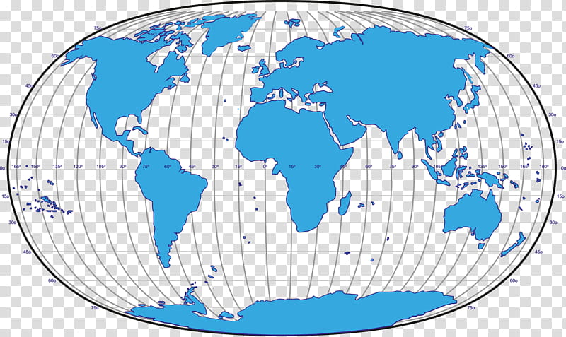 Earth, World, Globe, World Map, Map Projection, Geographic Coordinate System, Winkel Tripel Projection, Robinson Projection transparent background PNG clipart