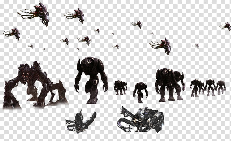 Aliens, brown monsters game characters transparent background PNG clipart