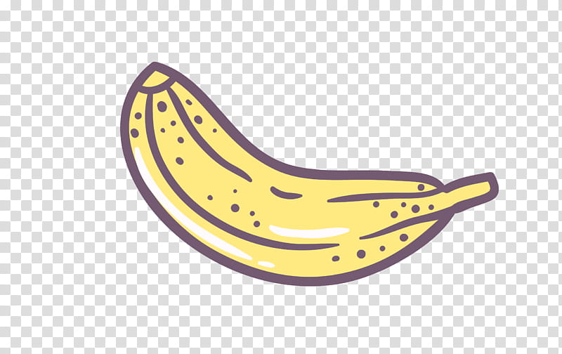 Cartoon Banana, Organic Bananas, Banaani, Fruit, Handcolouring Of graphs, Lijnperspectief, Gratis, Yellow transparent background PNG clipart