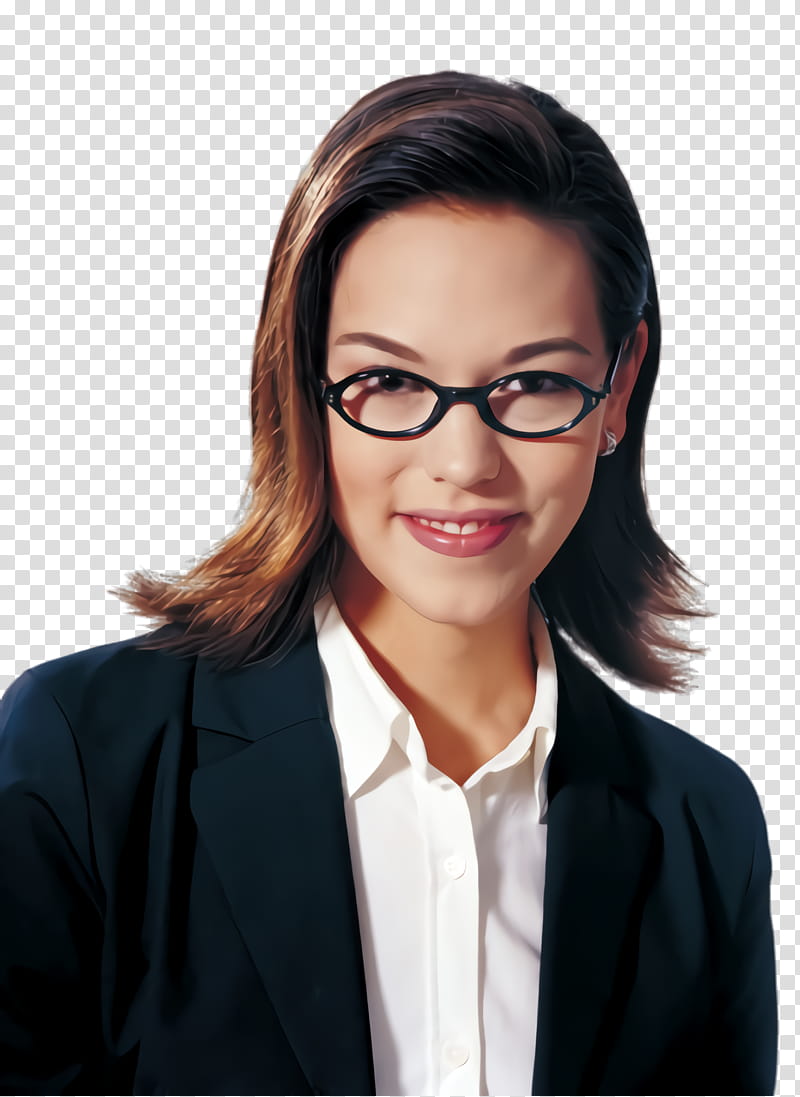 Glasses, Eyewear, Whitecollar Worker, Businessperson, Smile, Official, Gesture, Vision Care transparent background PNG clipart