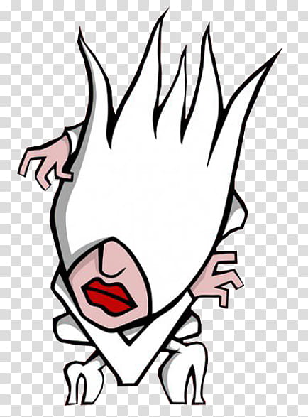 Lady Gaga, white ghost cartoon illustration transparent background PNG clipart
