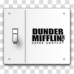 The Office Collection, white Dunder Mifflin Paper company transparent background PNG clipart