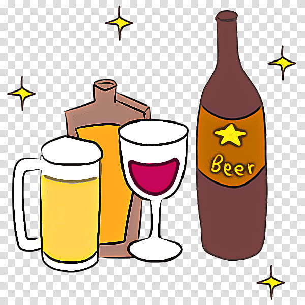 cartoon drink beer bottle bottle alcohol, Cartoon, Wine Bottle, Liqueur transparent background PNG clipart