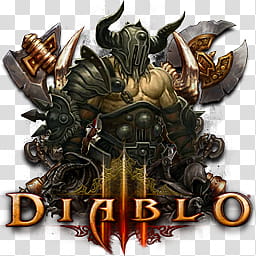 Diablo III Icon Pack, D Barbarian transparent background PNG clipart